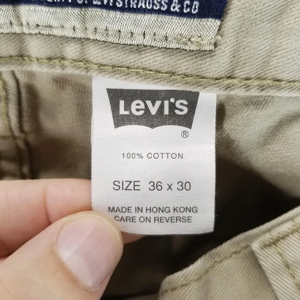 Silvertab Pants Mens 36x30‎ Khakis Cargo Relaxed Workwear Canvas Paratrooper
